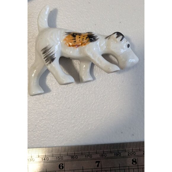 Vintage Ceramic Terrier Dog Figurines Set Made In Japan - Picture 8 of 12